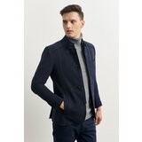 ALTINYILDIZ CLASSICS Standard Fit Regular Fit High Neck Inner Detachable Zipper Lined Suede Look Coats Cene