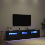 TV ormar 2 pcs Crni hrast 180 x 35 x 40 cm Konstruirano drvo | Eponuda.com