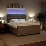  Krevet s oprugama i madracem svjetlosivi 180x200 cm baršunasti | shoptok.hr