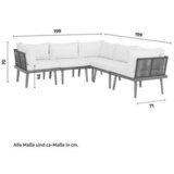 Lesnina-XXXL lounge garnitura linnea, bela, akacija | Shoptok.si