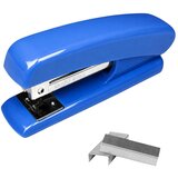  Metalna uredska klamerica do 25 listova 24/6 26/6 spajalica plava | shoptok.hr