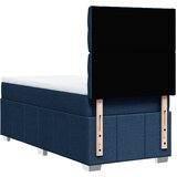  Krevet s oprugama i madracem plavi 90 x 200 cm od tkanine | shoptok.hr
