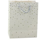  Elegantna Poklon Vrećica sa Zlatnim Točkicama 23 x 18 x 10,5 cm | shoptok.hr
