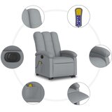  Električni masažni naslonjač na podizanje tkanina svjetlosivi | shoptok.hr
