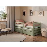  Drveni Dečiji Krevet Senso Sa Dodatnim Krevetom I Fiokom - Olive - 200x90 cm | ePonuda.com
