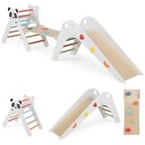  Zložljiv Montessori leseni plezalni komplet z motivom pande, bel - NOVO | Shoptok.si