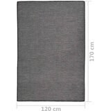  Vanjski tepih ravnog tkanja 120 x 170 cm sivi Slike