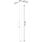  Sollux SL.1177 - Zidna svetiljka PASTELO 2xG9/8W/230V bela | Eponuda.com