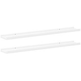  Zidne police za fotografije 2 kom bijele 80 x 9 x 3 cm MDF | shoptok.hr