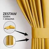 Restilo zasłona BLACKOUT kolor musztardowy szarfa upinająca styl klasyczny taśma materiał blackout 140x230 | shoptok.hr