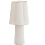 Bijela stolna lampa s tekstilnim sjenilom (visina 50 cm) Musaby –