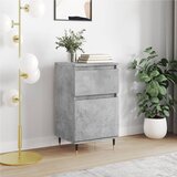 vidaXL Komoda betonsko siva 40x35x70 cm inženirski les | Shoptok.si