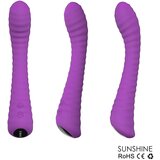 Sex HD Sunshine - vibrator G-točke s žljebovima na baterije (ljubičasti) | shoptok.hr
