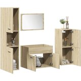 vidaXL 4-dijelni set kupaonskog namještaja boja hrasta sonome drveni | shoptok.hr