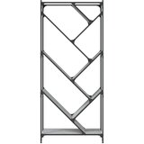 vidaXL Knjižna omara siva sonoma 79x30x180 cm inženirski les in kovina | Shoptok.si