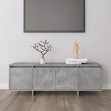 Maison Chic TV omarica - TV stojalo - Televizijska omarica betonsko siva 120x30x40,5 cm iverna plošča, (21698836) | Shoptok.si