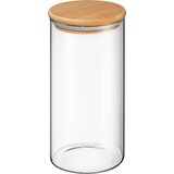  Steklena posoda za shranjevanje z lesenim pokrovom - 1300 ml | Shoptok.si