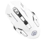 INF Bela 2.4G+Bluetooth Dvojni Način Polnilna Tiha Igralna Miška, (5000093831) | Shoptok.si