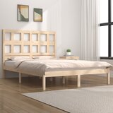 vidaXL Posteljni okvir iz trdne borovine 135x190 cm 4FT6 Cene