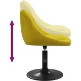  Okretne blagovaonske stolice 6 kom. senf žuti baršun | shoptok.hr