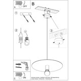 Nice Lamps Črna viseča svetilka ø 40 cm Livago – | Shoptok.si