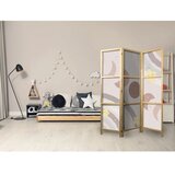  Japanski paravan - Joyful Sky - Yellow cheerful stars with a rainbow against the moon phases - in the sky colored light beige. 1 | shoptok.hr