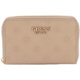 Guess Denarnice Ella Logo Slg Med Zip Around Bež Cene