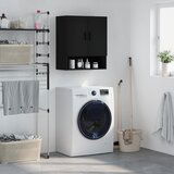 The Living Store Stenska omarica črna 60x31x70 cm inženirski les - Stenska Omarica, (21430876) | Shoptok.si