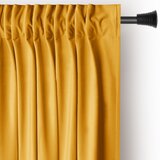 Restilo Rumena žametna zavesa za delno zatemnitev 140x270 cm Pleat – | Shoptok.si