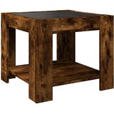  Stolić za kavu LED boja hrasta 53x53x45 cm konstruirano drvo | shoptok.hr