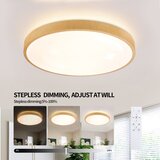  Brilagi-LED prigušiva svetiljka GLASS POOL DOUBLE LED/60W/230V 50 cm dekor drveta + daljinski upravljač | Eponuda.com