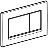 Geberit SIGMA 30 115.883.KJ.1 aktivirna tipka za 2-količinsko splakovanje bela / sijajni krom / bela | Shoptok.si