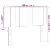  Uzglavlje crni 100x5x78/88 cm od tkanine | shoptok.hr