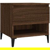 vidaXL Stranska mizica rjav hrast 50x46x50 cm inženirski les | Shoptok.si