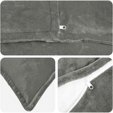  Presvlaka za jastuk 2 pcs HOUTEN Tamnosiva 65 x 65 cm Flanel | shoptok.hr