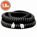 Nexus telefonski kabel spiralni črn 1,8m | Shoptok.si