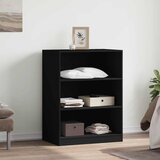  Ormar crni 77 x 48 x 102 cm od konstruiranog drva | shoptok.hr