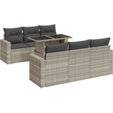 7-dijelni set vrtnih sofa svjetlosivi od poliratana | shoptok.hr
