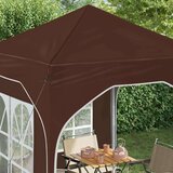 vidaXL Zložljivi šotor za zabave 192 x 192 x 245 cm Rjava, (5000218911) | Shoptok.si