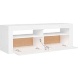 vidaXL TV omarica z LED lučkami bela 120x35x40 cm | Shoptok.si