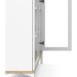 Tvilum Bijela/u prirodnoj boji vitrina u dekoru hrasta 89x203x36 cm Roomers – | shoptok.hr