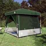  Komplet Kamp Šotor s streho 2 pcs Zelena Tafeta in Tkanina, (5000278584) | Shoptok.si