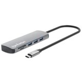 Manhattan 190459 9in1 USB-C - 1xHDMI/5xUSB/LAN/CR/PD 100W Docking station | Eponuda.com