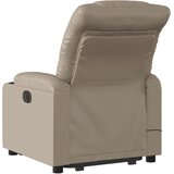  Masažni naslonjač na podizanje od umjetne kože boja cappuccina | shoptok.hr