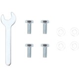  Baza suncobrana za stup Ø 38/48 mm mat crna čelična | shoptok.hr