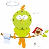 ECO-Light Milagro BIRD LED CLOCK - otroška svetilka s 0,6W LED | Shoptok.si