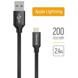COLORWAY USB Apple Lightning Kabel 2m 2.4A Crni | shoptok.hr