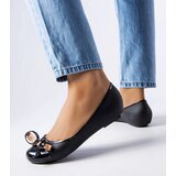Gemre Black ballet flats adorned with a bow Harlingen | Shoptok.si