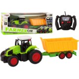 Traktor na daljinsko upravljanje s prikolicom u mjerilu 1:16 sa žutom prikolicom - Farmer Cijene
