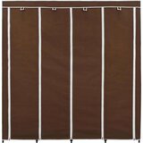  Garderobna omara s 4 predelki rjava 175x45x170 cm, (20705507) | Shoptok.si